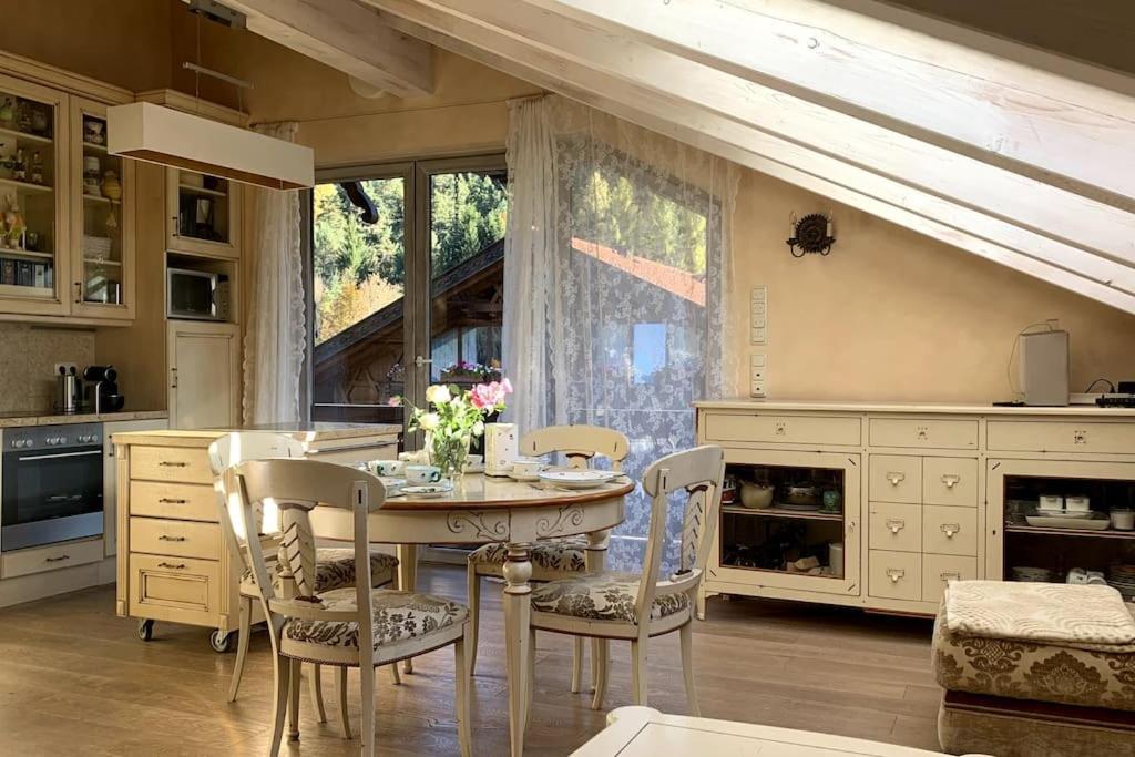 Garmisch Lux Apartment Mit Sauna Zewnętrze zdjęcie
